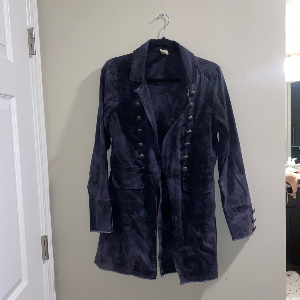 Free people button soldier style jacket